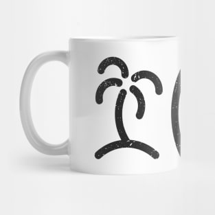 Distressed MInimal Surfing Mug